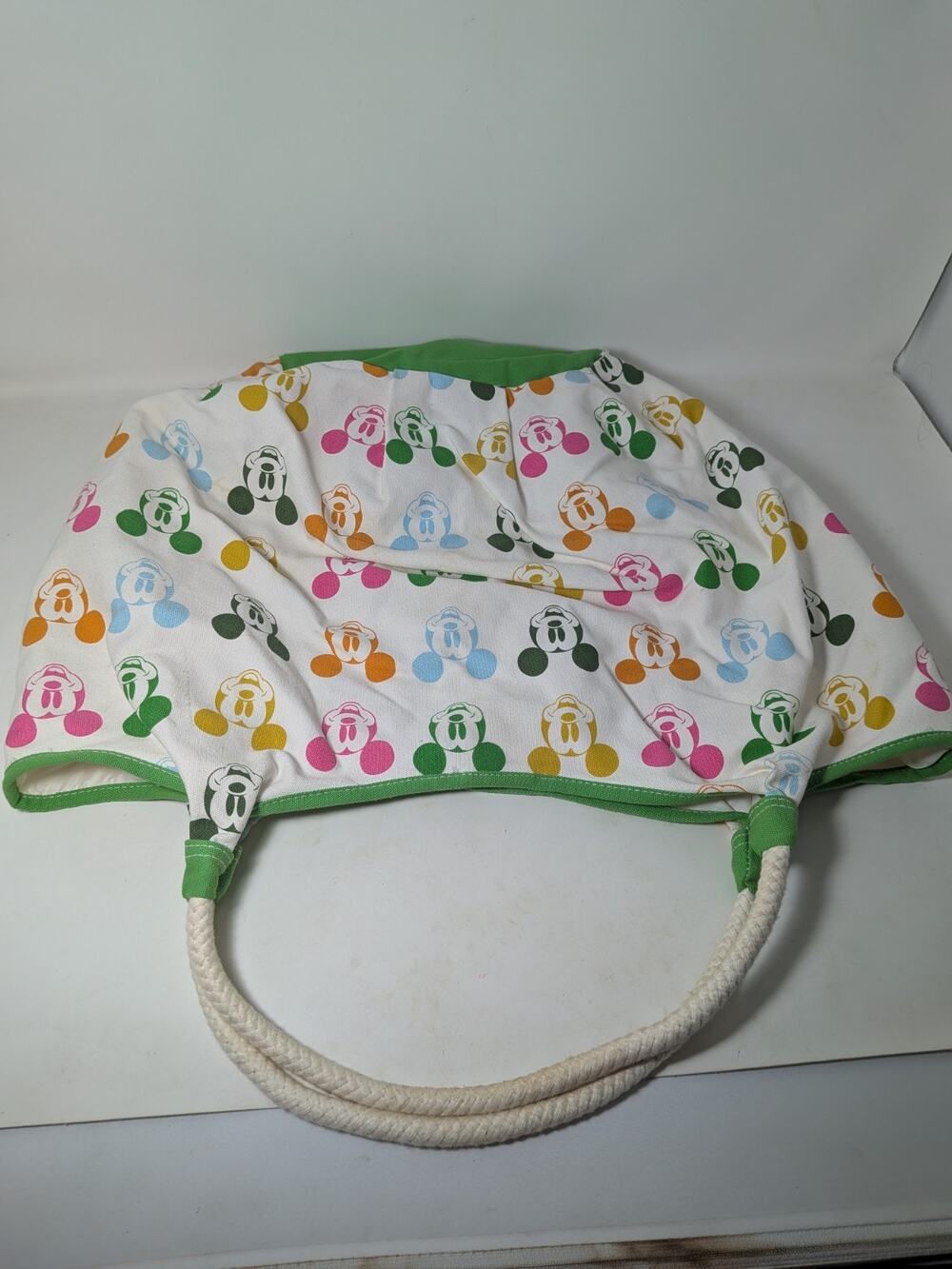 Disney Mickey Mouse Canvas Bag Purse Tote F.A.B (Used-2008)